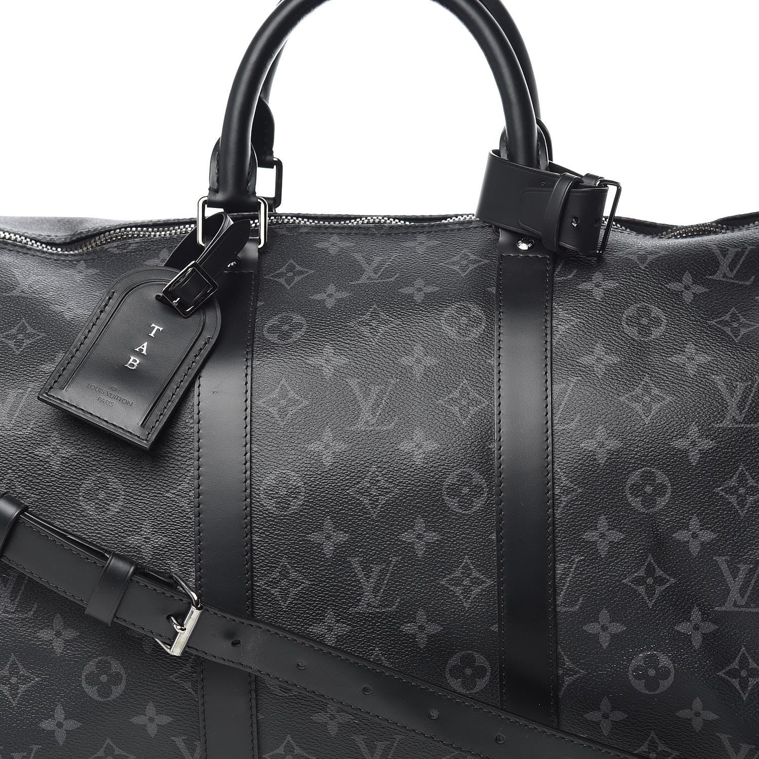 Louis Vuitton Monogram Eclipse Keepall Bandouliere 55 10 of 15