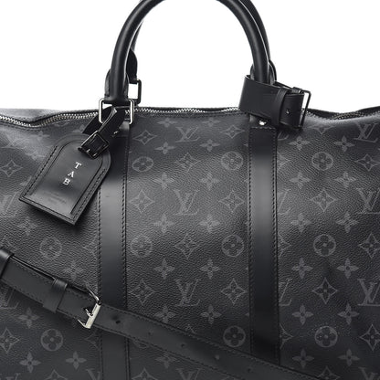 Louis Vuitton Monogram Eclipse Keepall Bandouliere 55 10 of 15