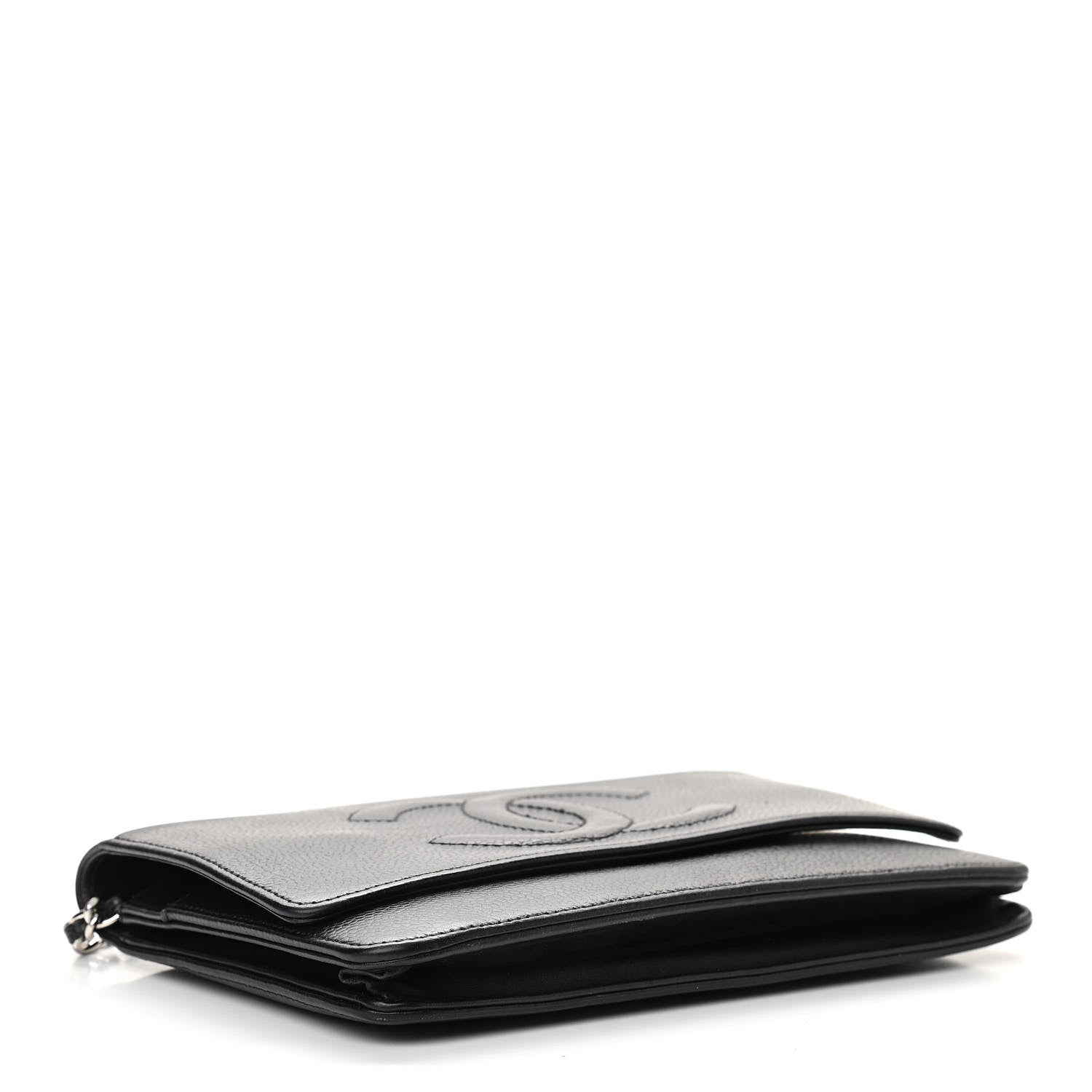 Chanel Caviar Timeless CC Wallet On Chain WOC Black 4 of 10