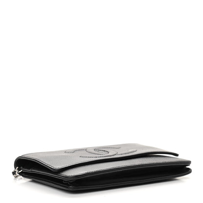 Chanel Caviar Timeless CC Wallet On Chain WOC Black 4 of 10