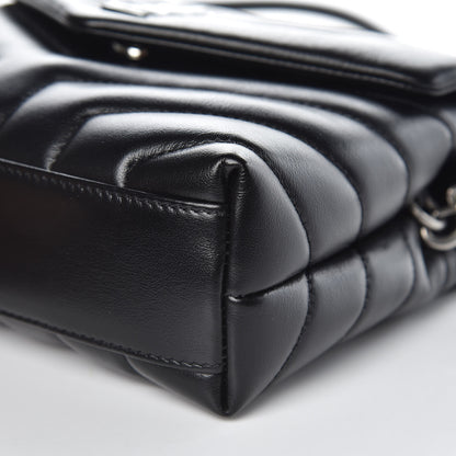 Saint Laurent Calfskin Y Quilted Monogram Toy Loulou Crossbody Bag Black 10 of 11