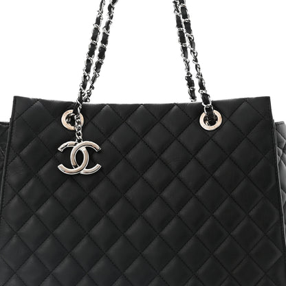 Chanel Calfskin Quilted Large Chic and Soft Shopping Tote Black 9 of 11