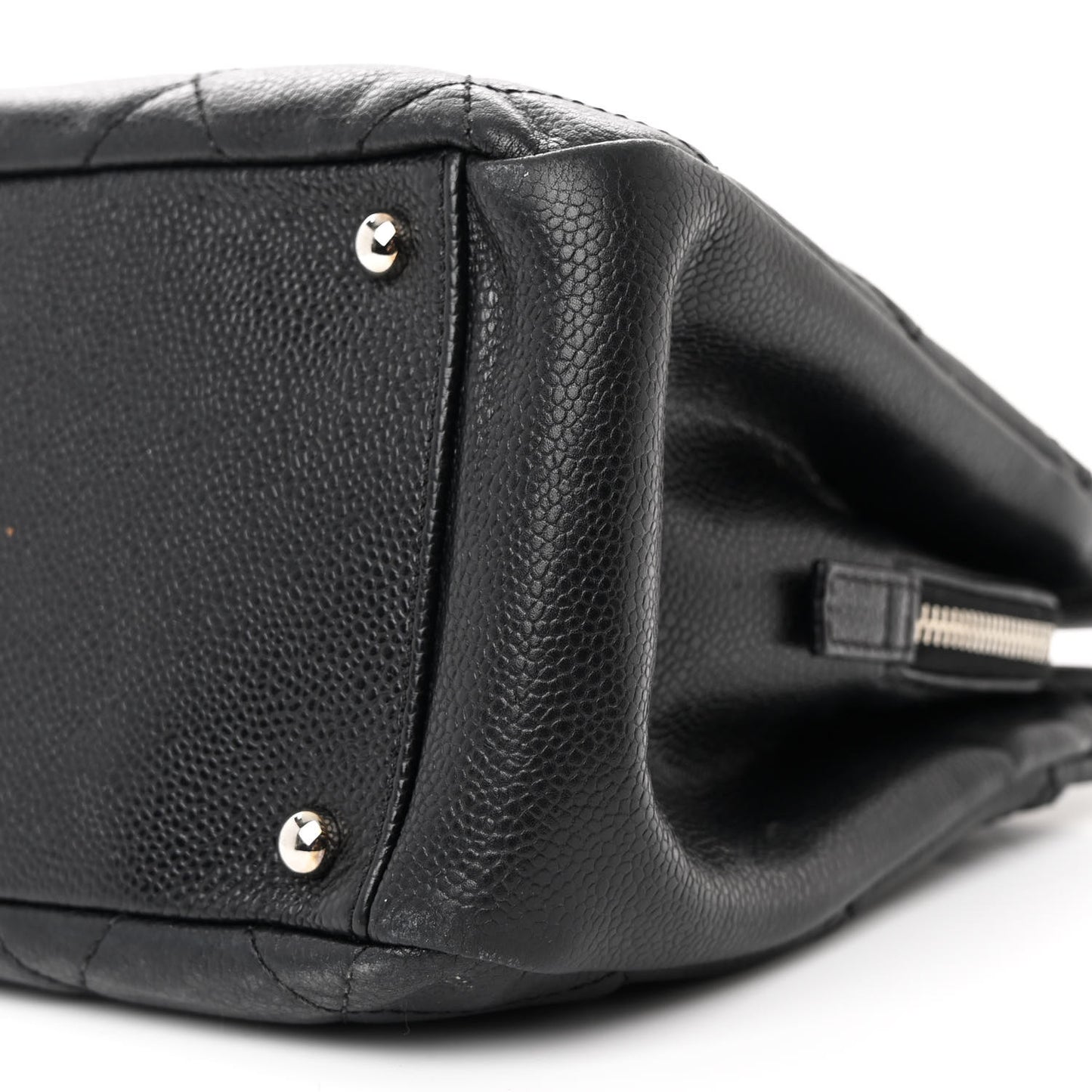 Caviar Quilted Timeless CC Soft Tote Black