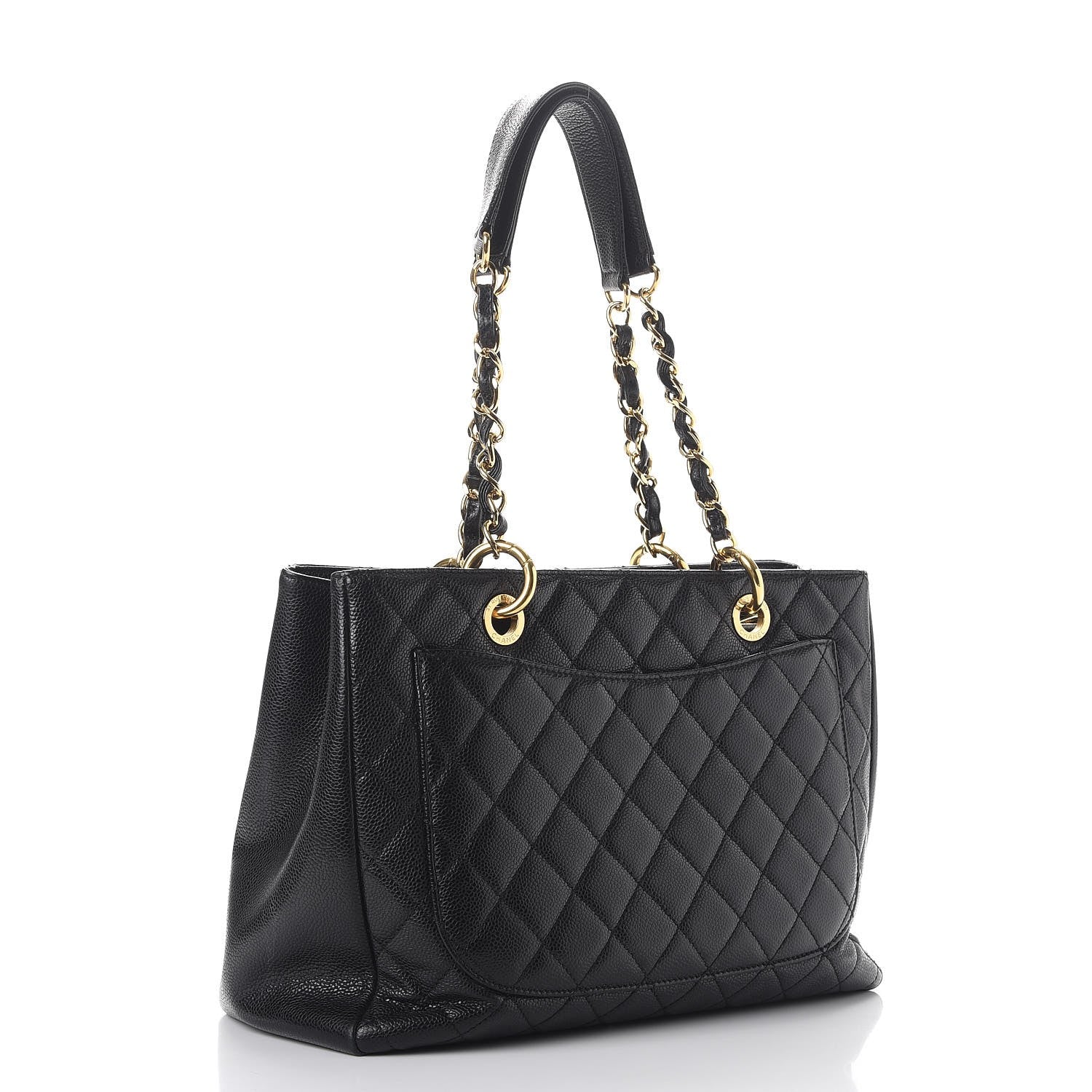 Chanel Caviar Quilted Grand Shopping Tote GST Black 4 of 18