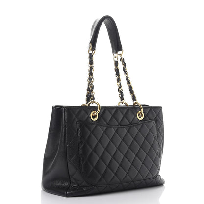 Chanel Caviar Quilted Grand Shopping Tote GST Black 4 of 18