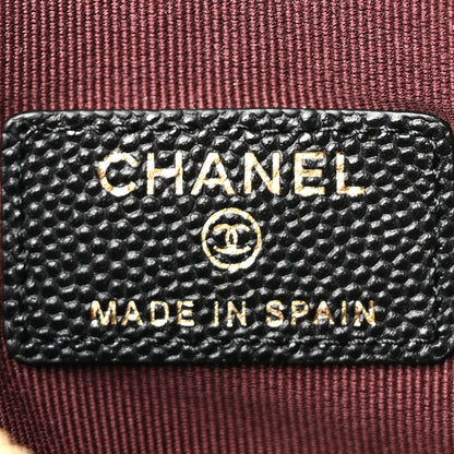 Chanel Caviar Quilted Small Cosmetic Case Black 6 of 8
