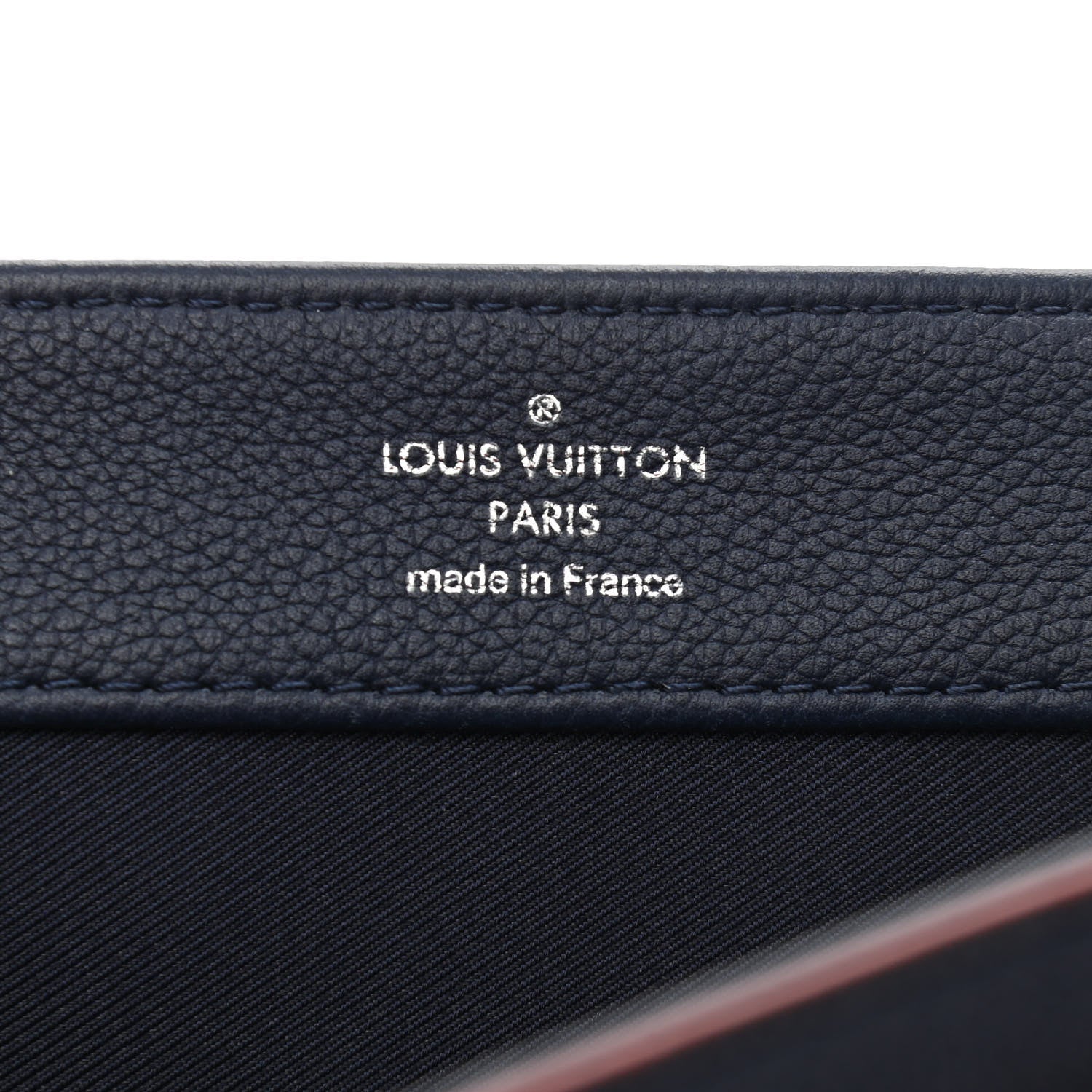 Louis Vuitton Calfskin Lockme II Chain Bag BB Marine Rouge 6 of 10