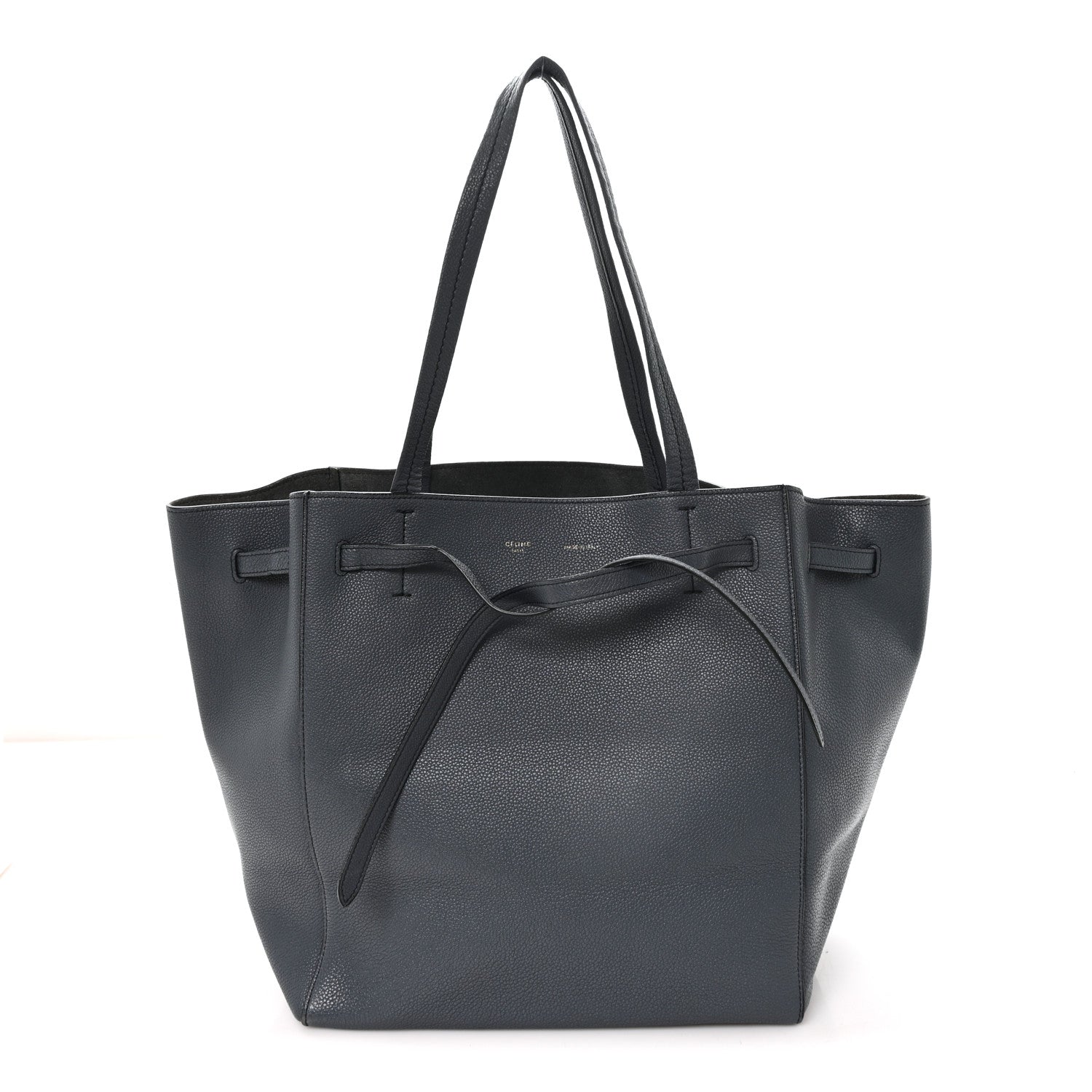 Celine Soft Grained Calfskin Medium Belt Cabas Phantom Dark Sea 1 of 11