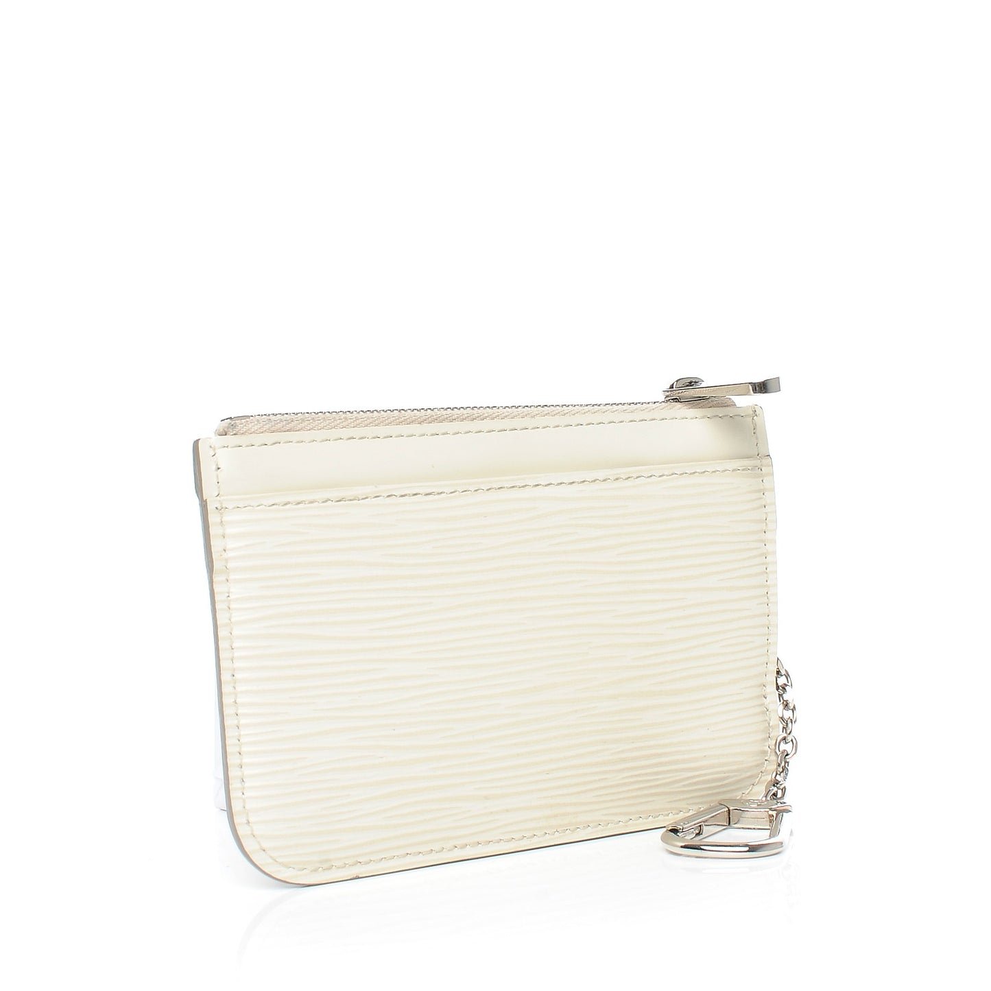 Epi Key Pouch Ivory