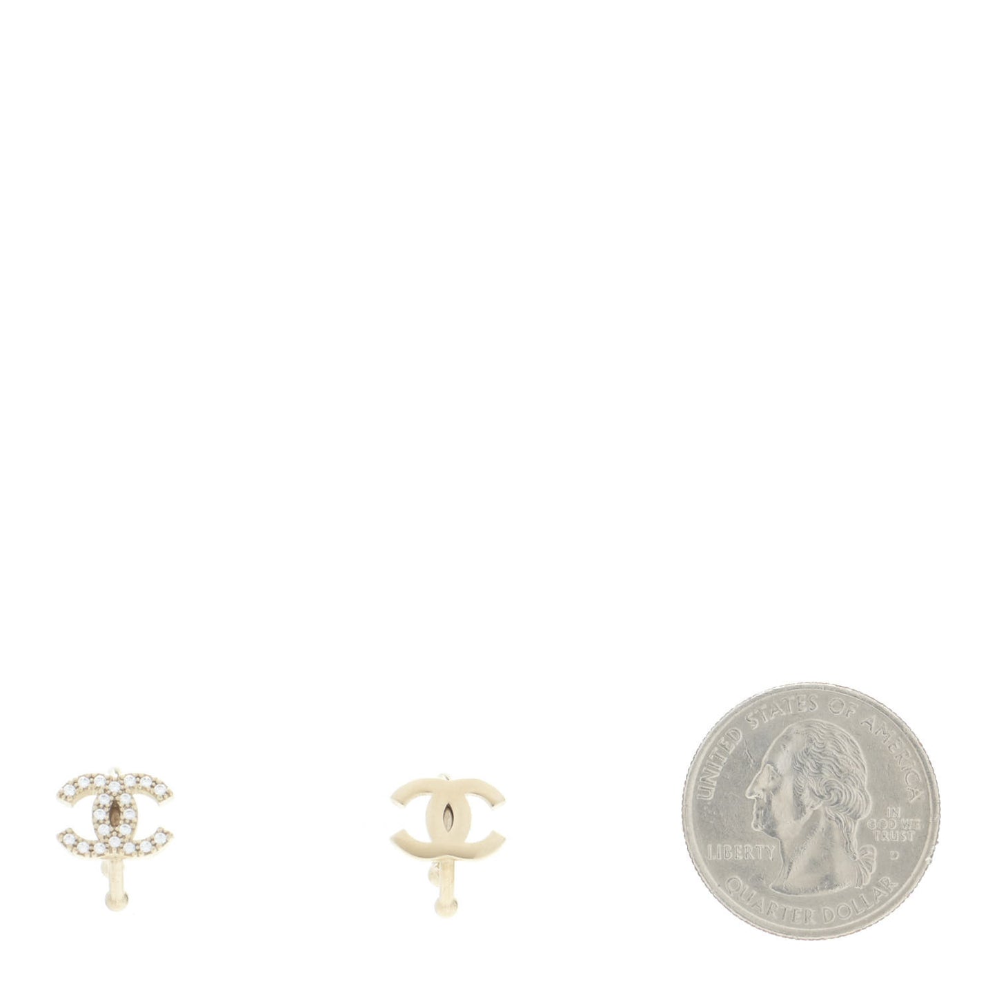 Metal Strass Lip Ring Set Gold