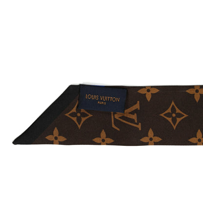 Louis Vuitton X LOL Silk Monogram BB Bandeau Blue Silver 2 of 3