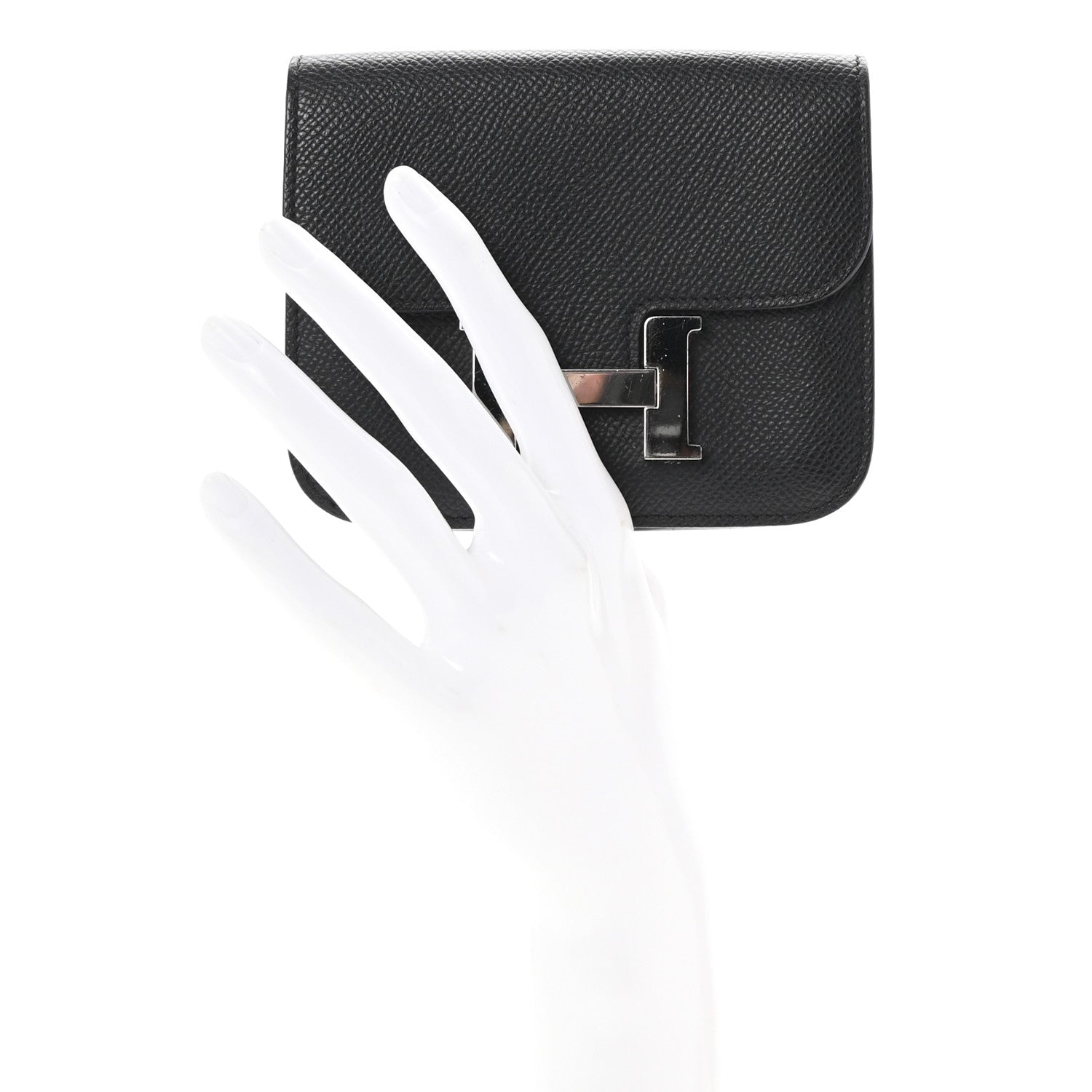Hermes Epsom Constance Slim Wallet Black 2 of 9