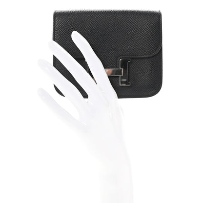 Hermes Epsom Constance Slim Wallet Black 2 of 9