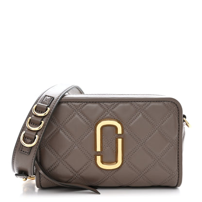 Marc Jacobs Calfskin Quilted The Softshot 21 Bag Loam Soil 1 of 12