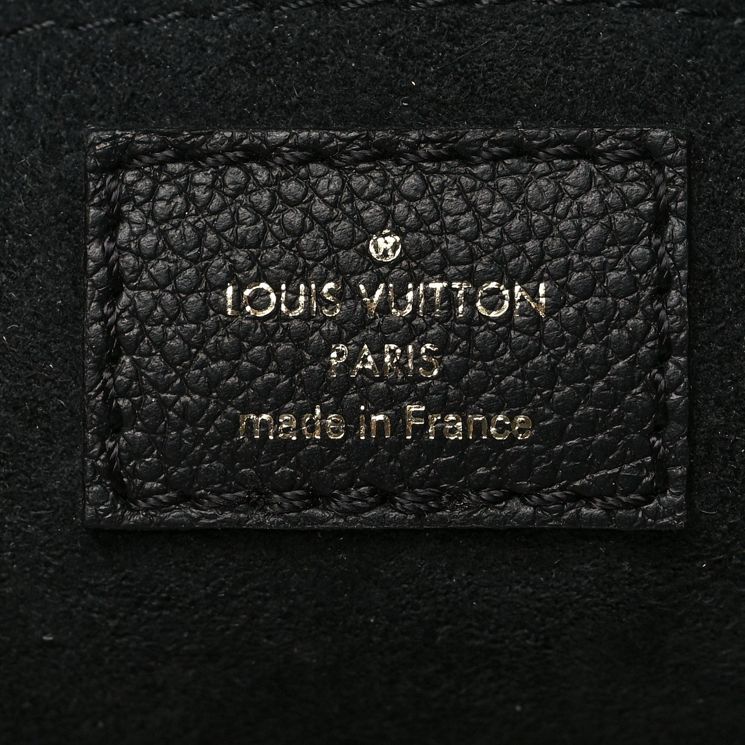 Louis Vuitton Empreinte Monogram Giant Petit Sac Plat Black Beige 6 of 10