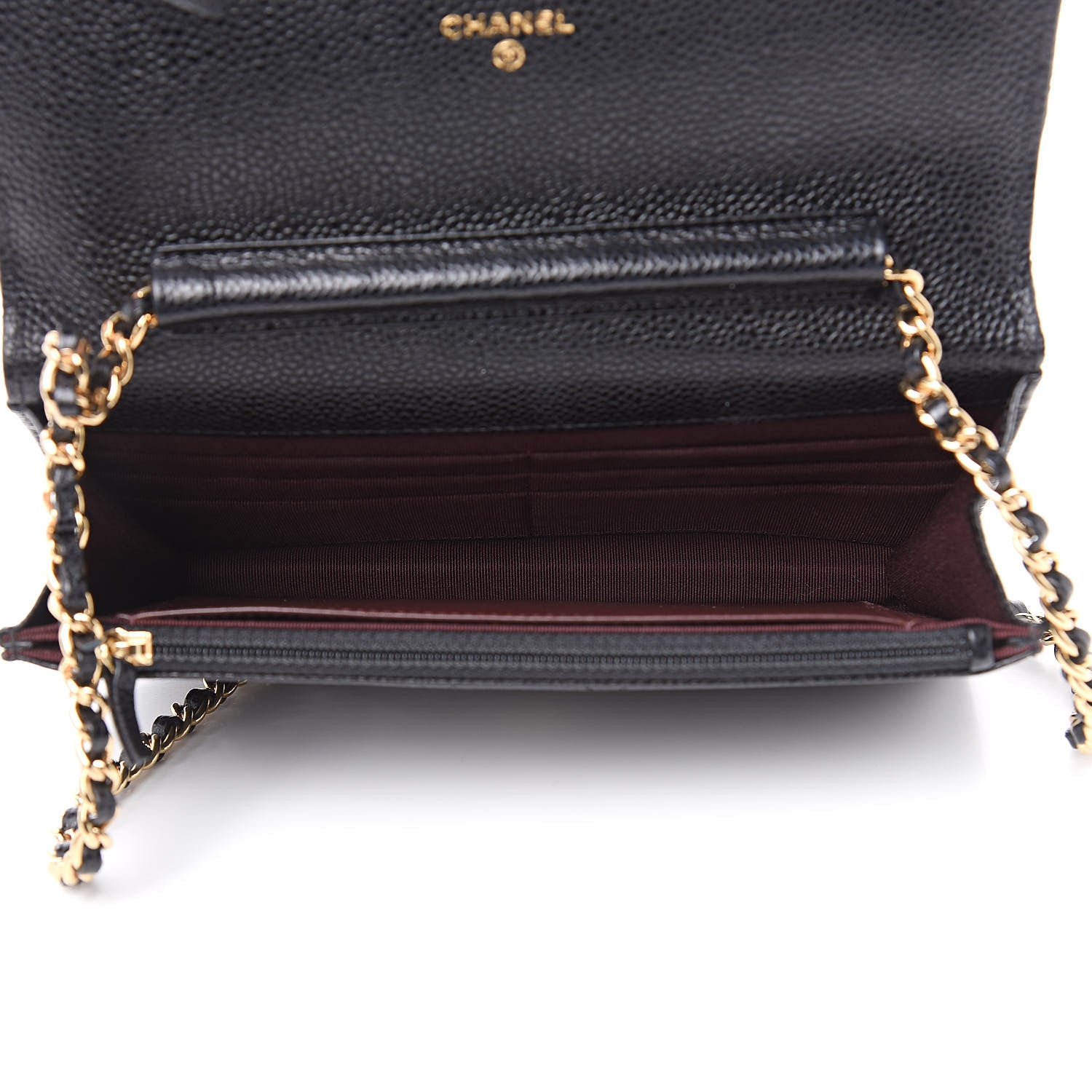 Chanel Caviar Quilted Wallet On Chain WOC Black 5 of 11
