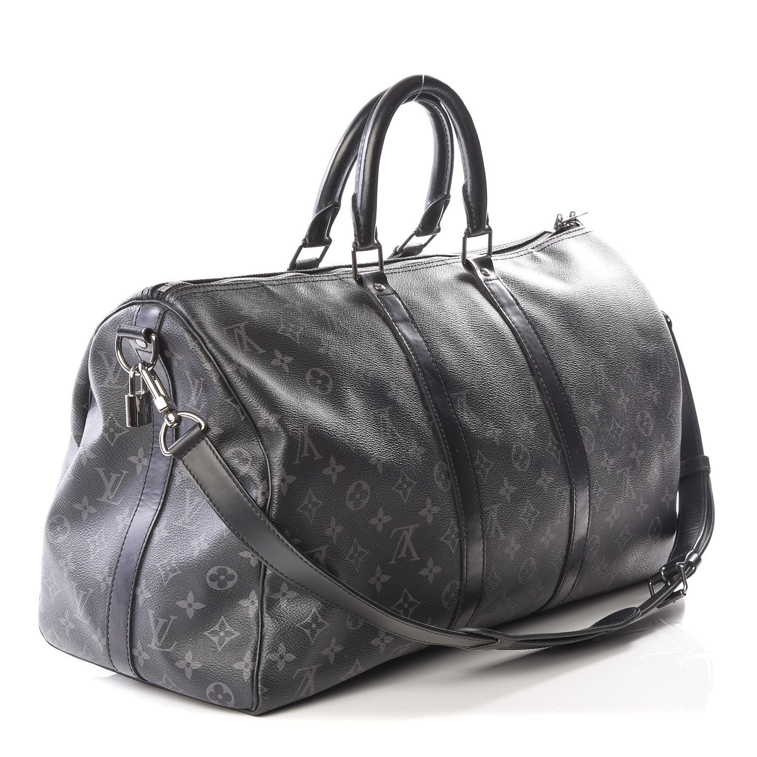 Louis Vuitton Monogram Eclipse Keepall Bandouliere 45 2 of 12