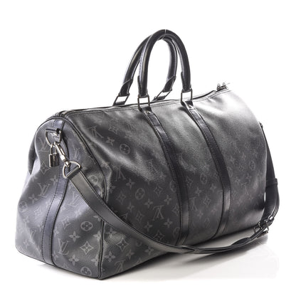 Louis Vuitton Monogram Eclipse Keepall Bandouliere 45 2 of 12