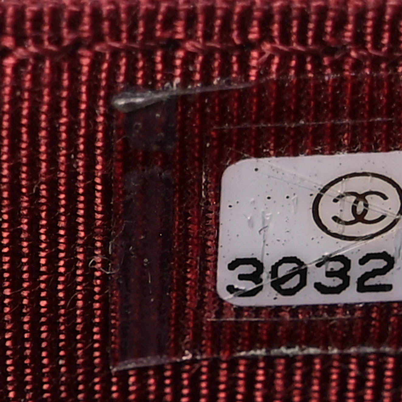 Chanel Caviar Quilted Flap Card Holder Wallet Burgundy 8 of 11