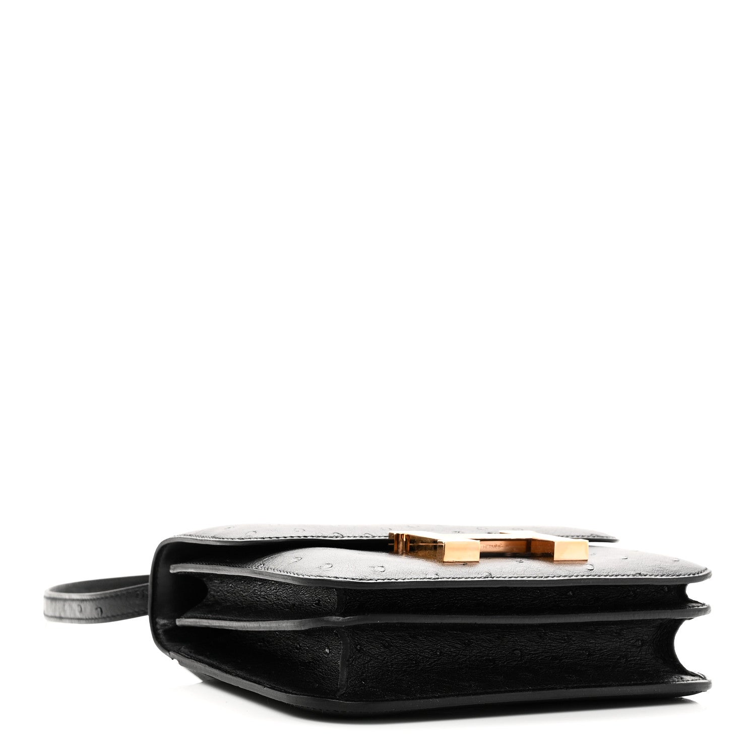 Hermes Ostrich Constance 18 Black 5 of 12