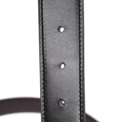 Hermes Box Togo 32mm H Belt 85 Black Chocolate 6 of 7