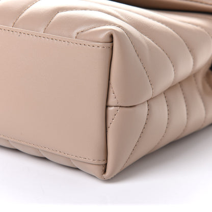 Saint Laurent Calfskin Y Quilted Monogram Small Loulou Chain Satchel Dark Beige 10 of 10