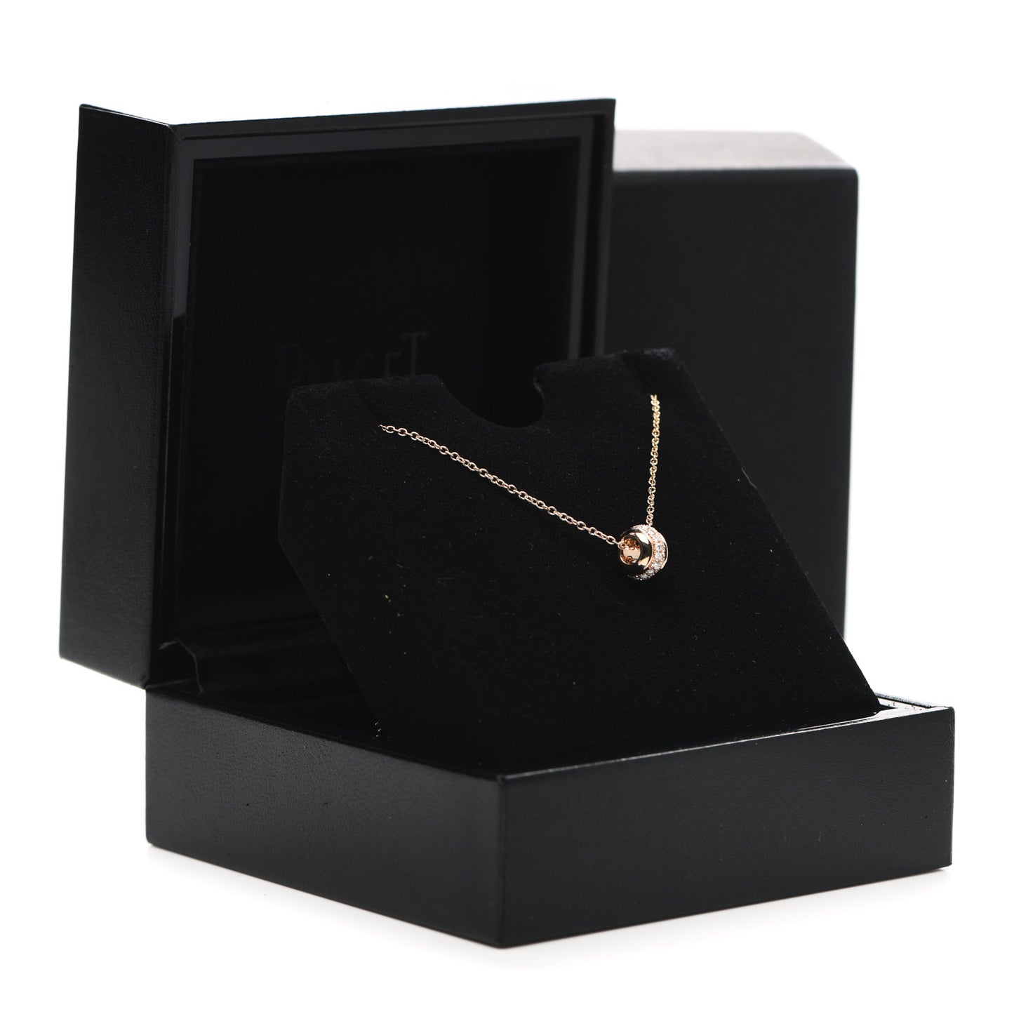 18K Rose Gold Diamond Possession Pendant Necklace