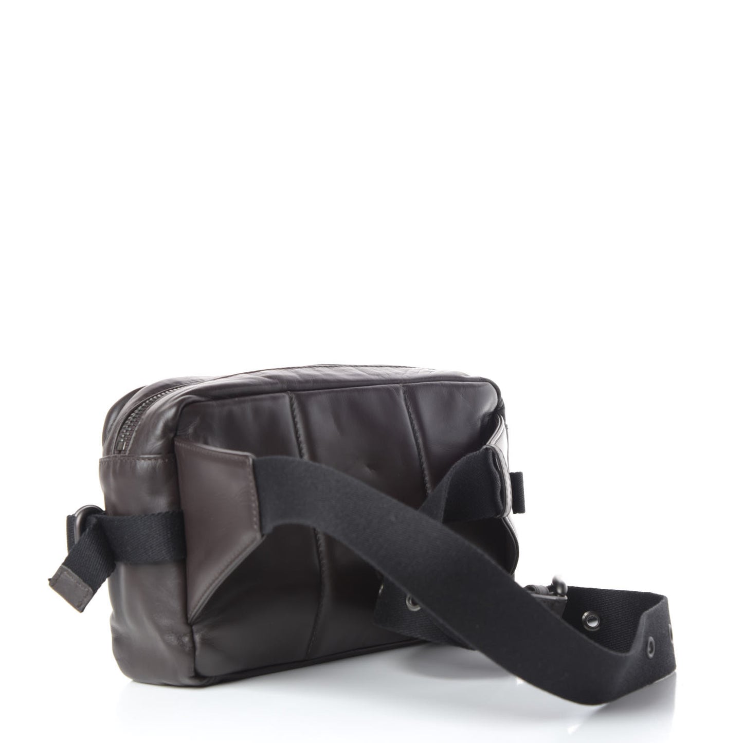Calfskin Intrecciato Belt Bag Ebano
