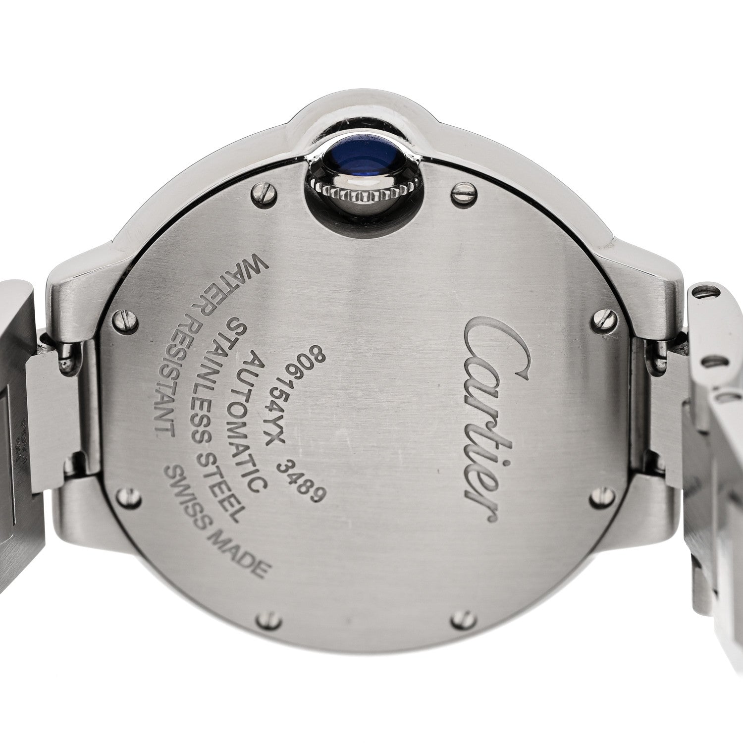 Cartier Stainless Steel Diamond Bezel 33mm Ballon Bleu De Cartier Automatic Watch 4 of 5