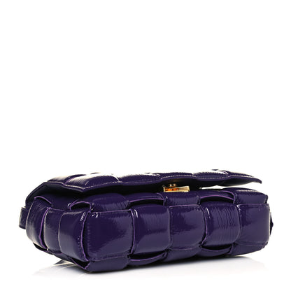 Bottega Veneta Textured Deerskin Maxi Intrecciato Padded Cassette Crossbody Bag Raisin 4 of 14