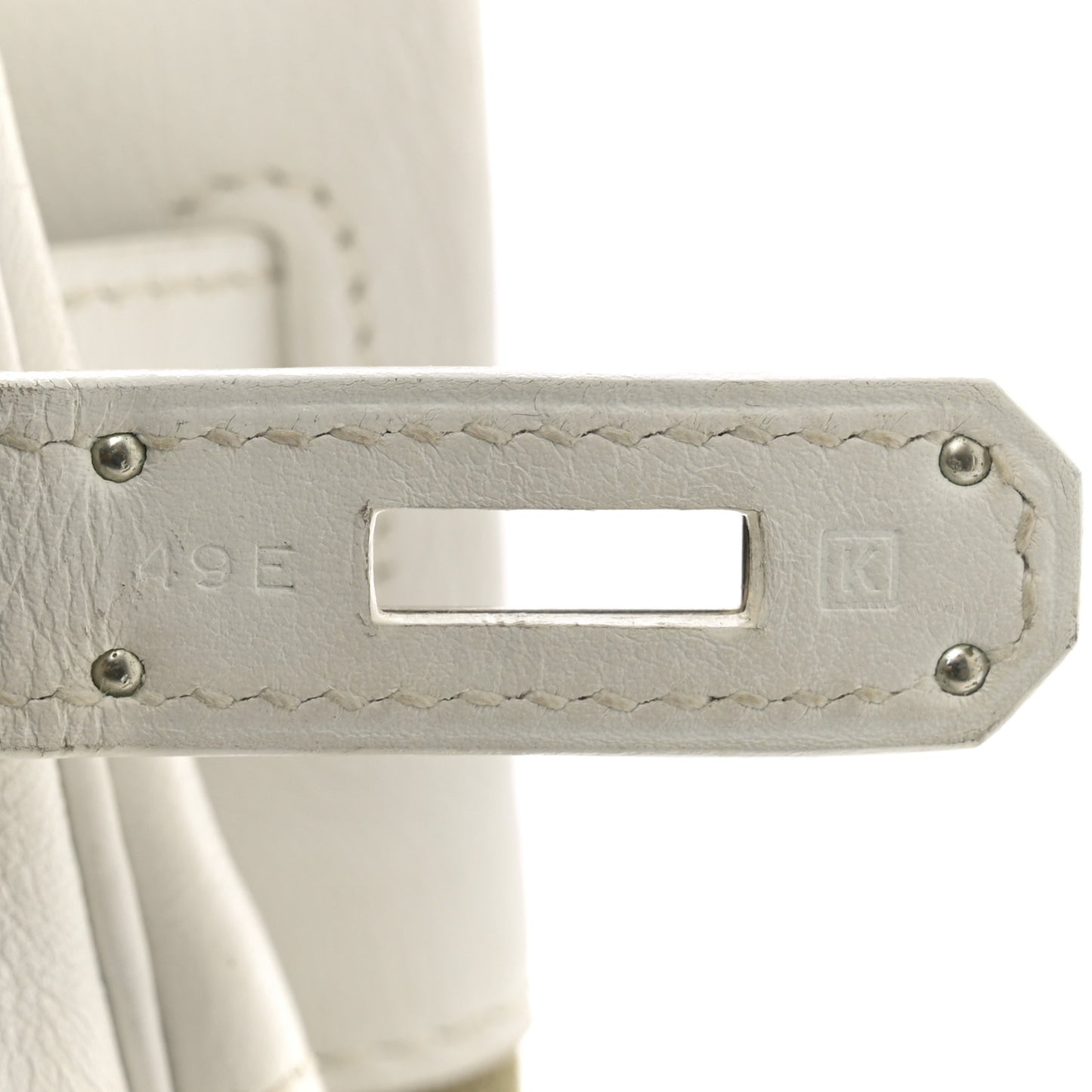 Swift Toile Birkin 35 White Vert Miliatire
