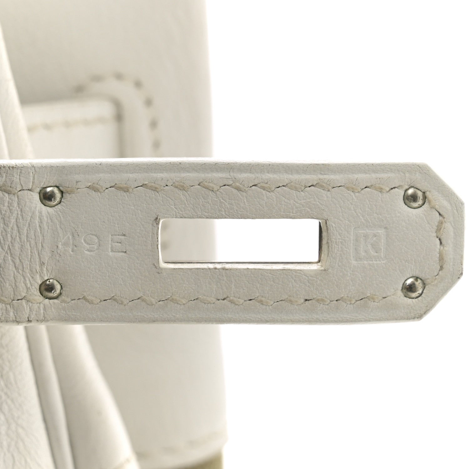 Hermes Swift Toile Birkin 35 White Vert Miliatire 7 of 20