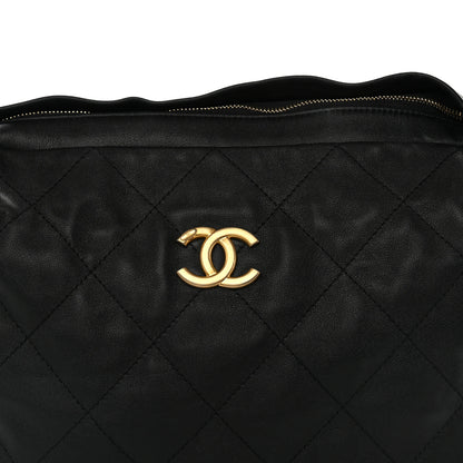 Chanel Calfskin Quilted Large Daily Hobo Black 8 of 10