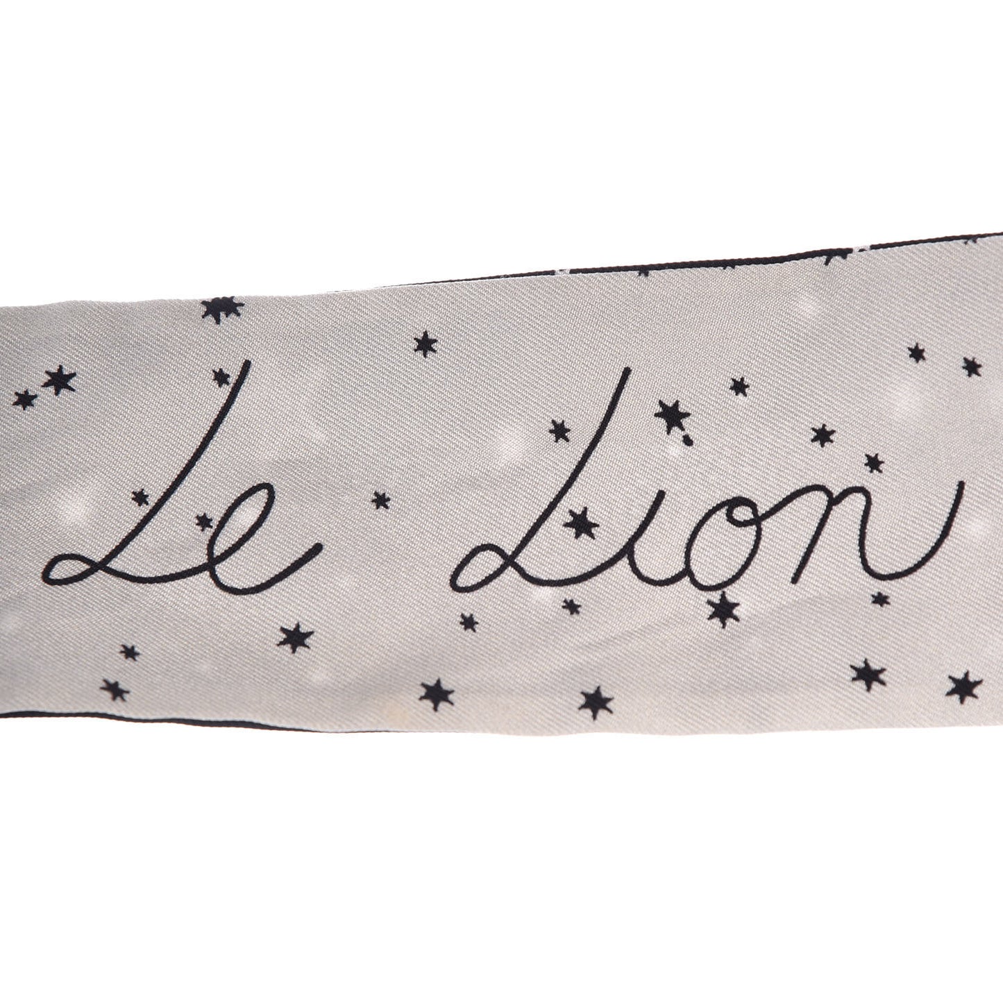 Silk Zodiac Leo Mitzah Scarf Black