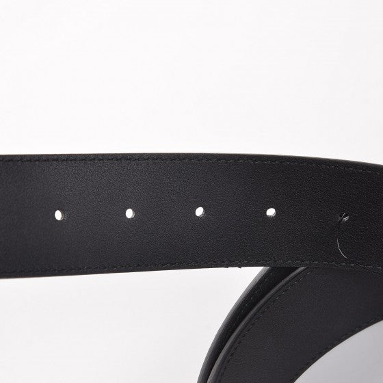 Textured Calfskin Double G 40mm Belt 115 46 Black