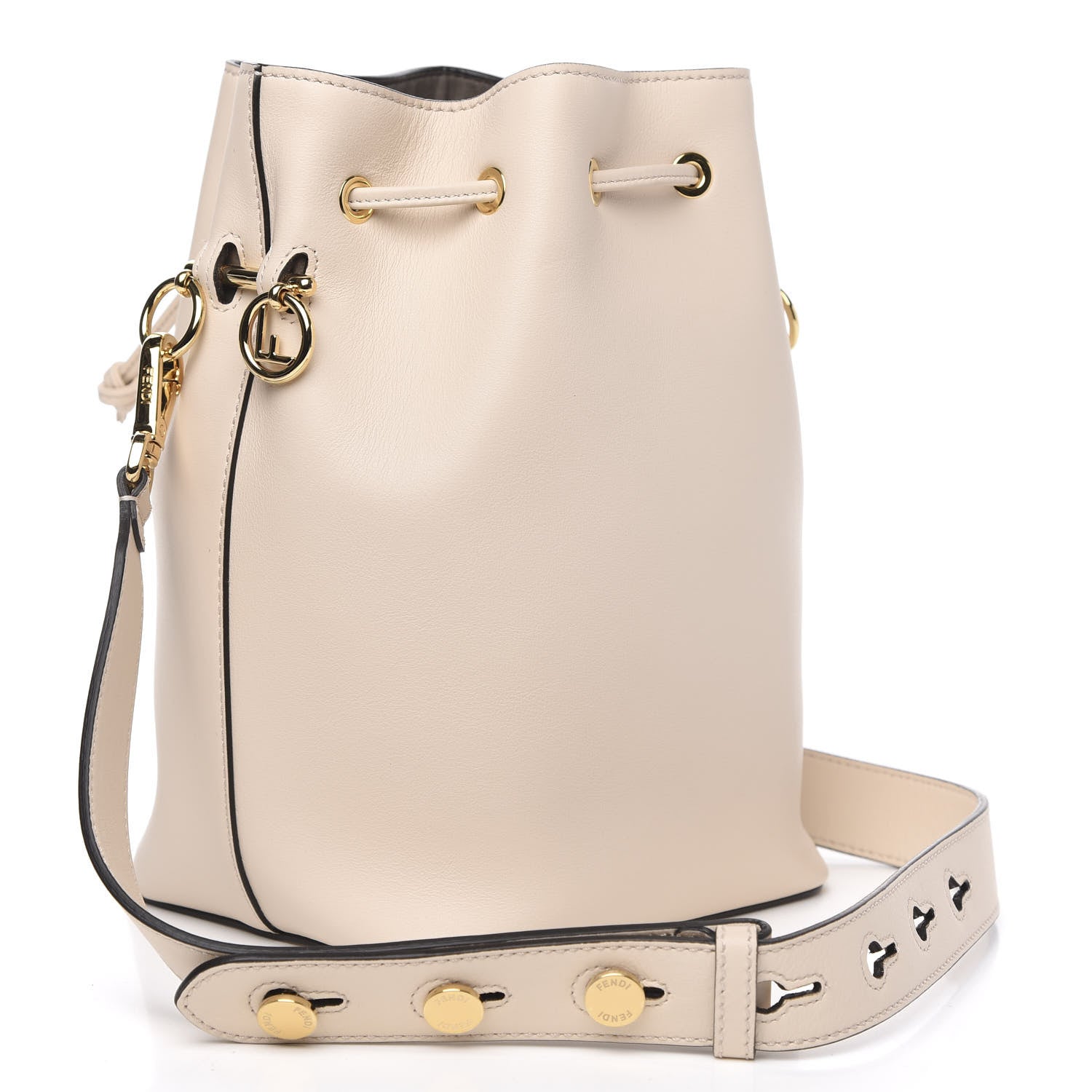 Fendi Vitello Grace Matte F is Fendi Grande Mon Tresor Bucket Bag Camelia 3 of 12