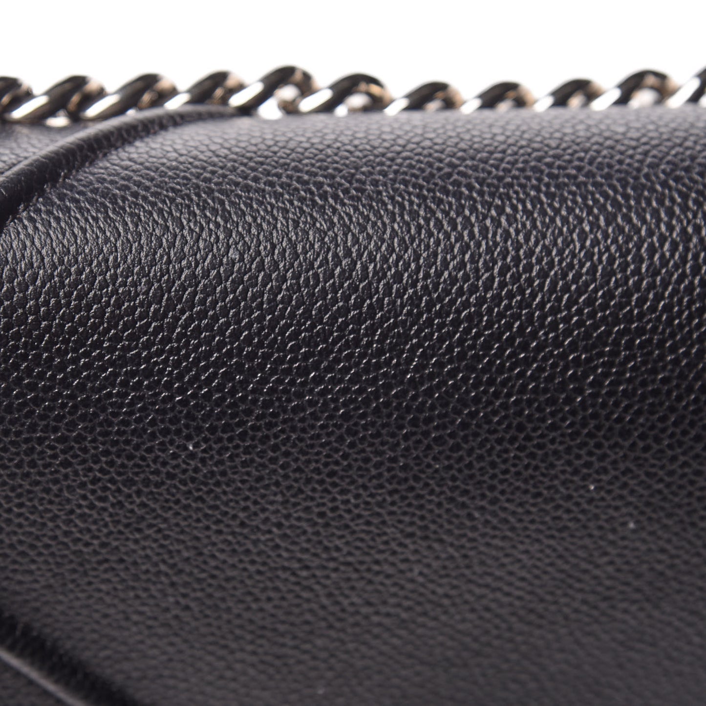Grained Calfskin Medium Diorama Flap Bag Black