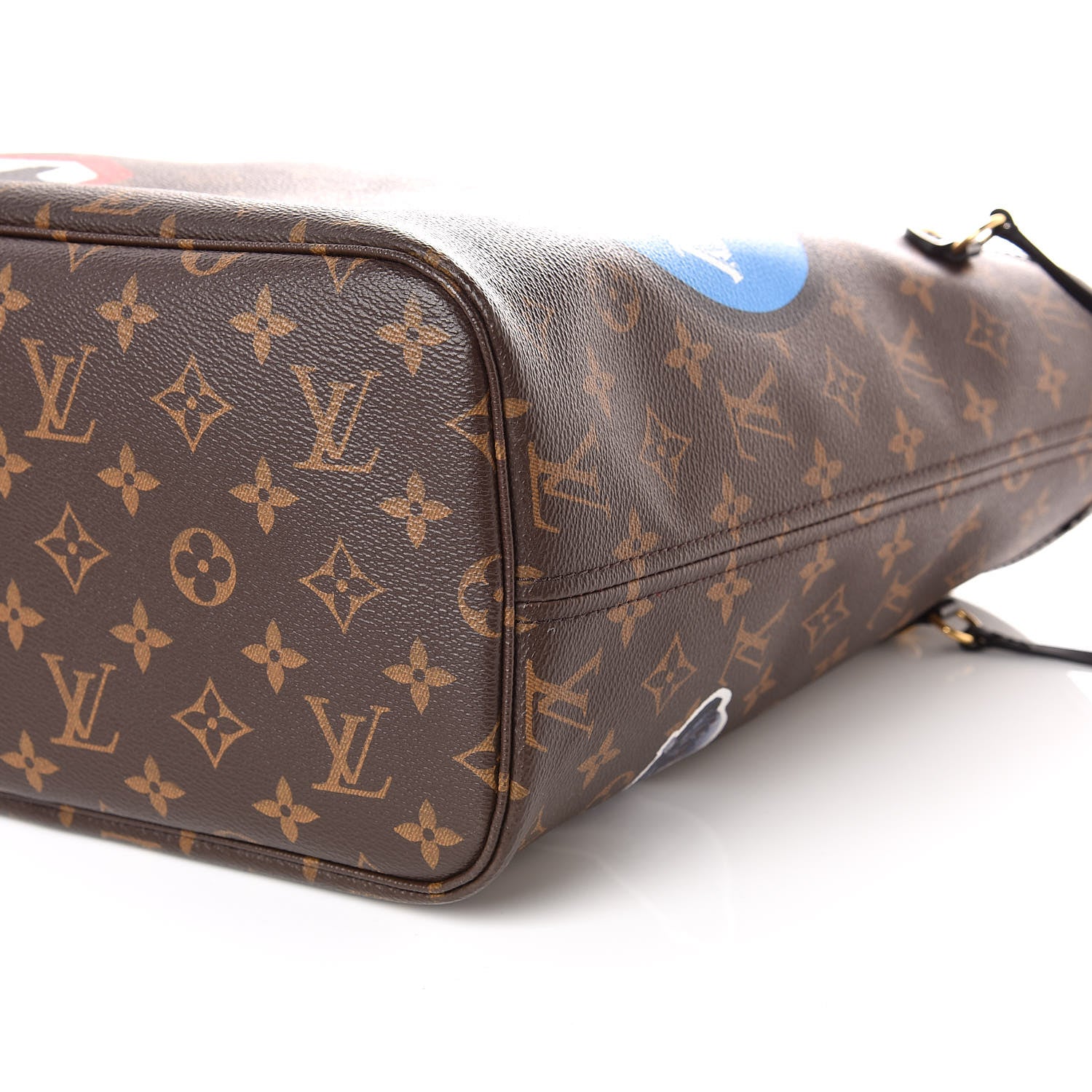 Louis Vuitton Monogram World Tour Neverfull MM 6 of 14