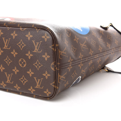 Louis Vuitton Monogram World Tour Neverfull MM 6 of 14