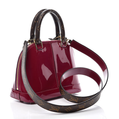 Louis Vuitton Patent Monogram Alma BB Magenta 3 of 7