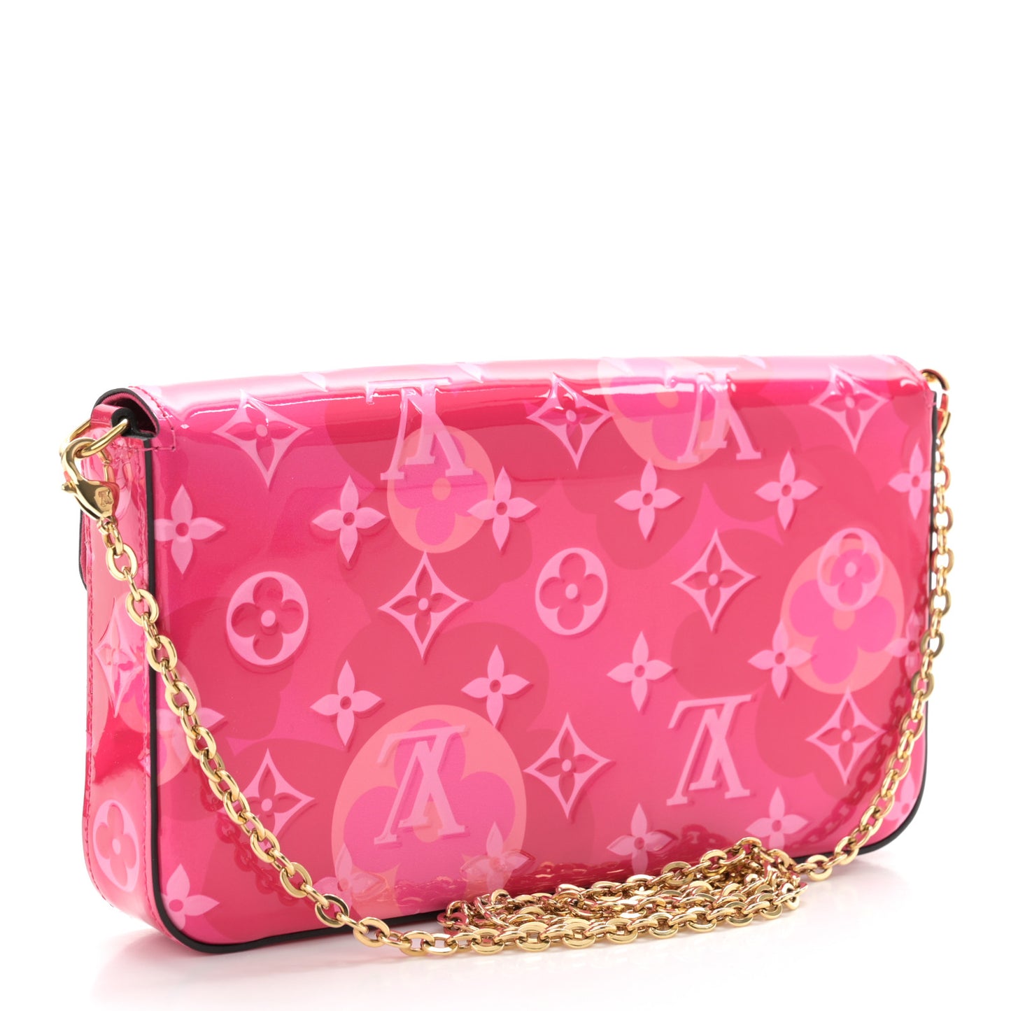 Vernis Valentine Pochette Felicie Chain Wallet Fuchsia