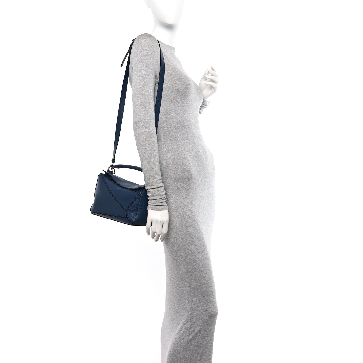 Loewe Calfskin Small Puzzle Bag Ocean 2 of 10