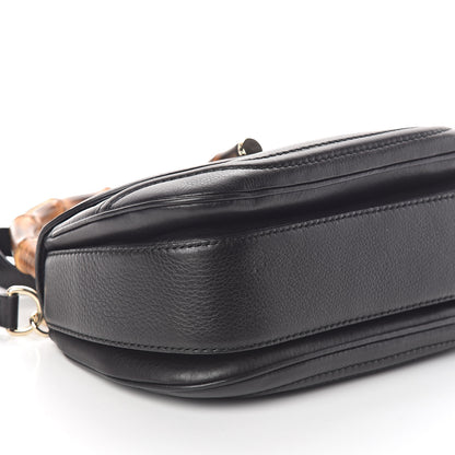 Gucci Calfskin Medium New Bamboo Top Handle Bag Black 8 of 9