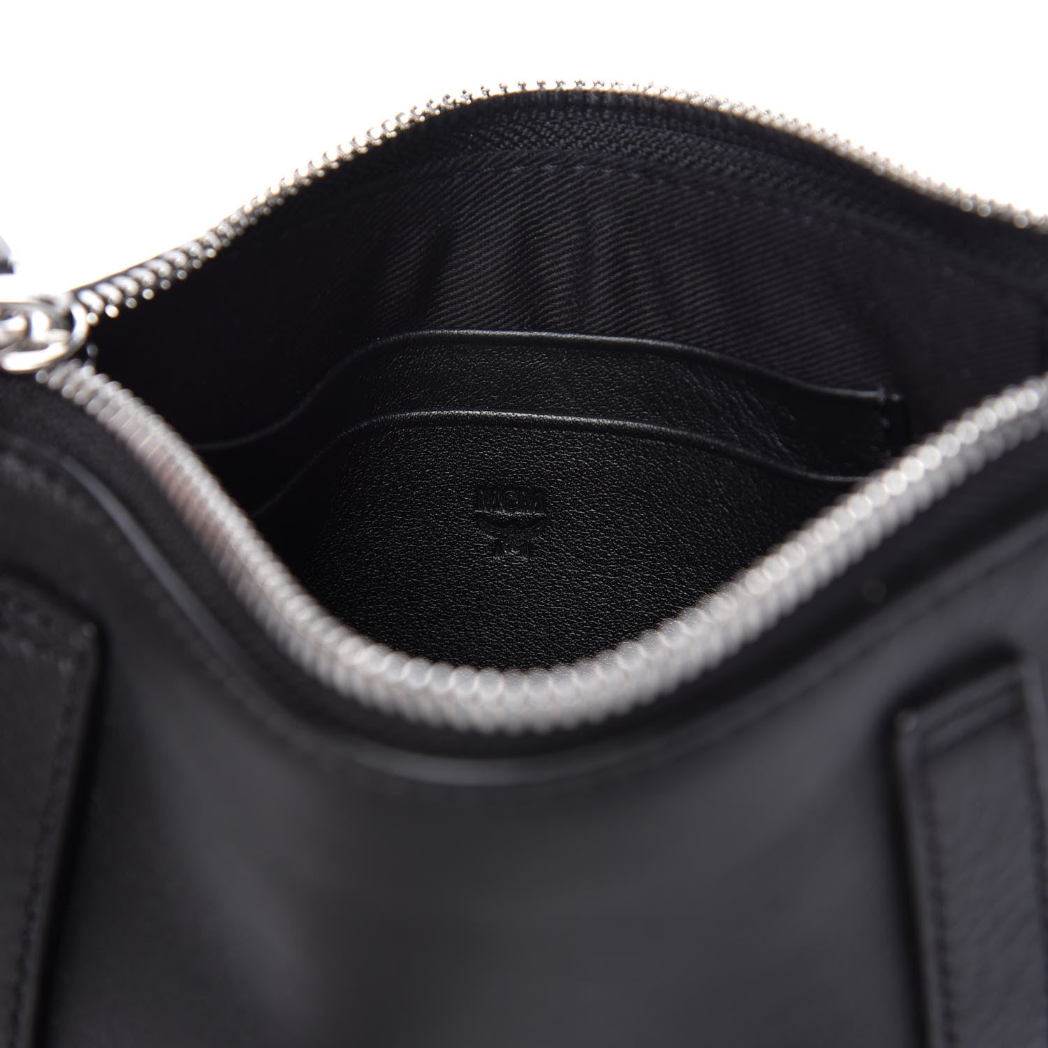 MCM Calfskin Studded Crossbody Black 8 of 9