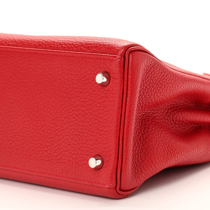 Hermes Taurillon Clemence Kelly Retourne 28 Rouge Casaque 10 of 12