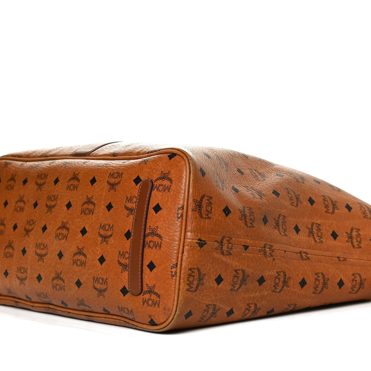 MCM Visetos Large Liz Reversible Shopper Tote Cognac 15 of 24