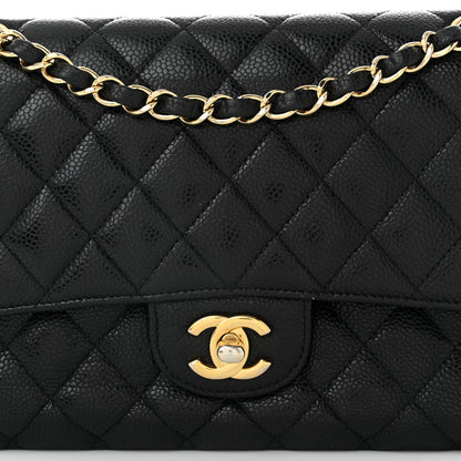 Chanel Caviar Quilted Medium Double Flap Black 8 of 11