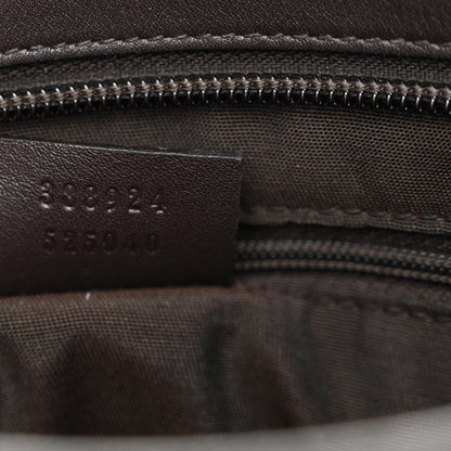 Gucci GG Plus Monogram Medium Flat Messenger Bag Dark Brown 7 of 11