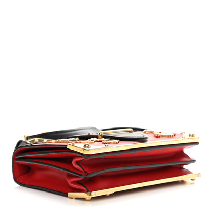Prada City Calfskin Saffiano Cahier Hearts Bag Fuoco Black 4 of 9