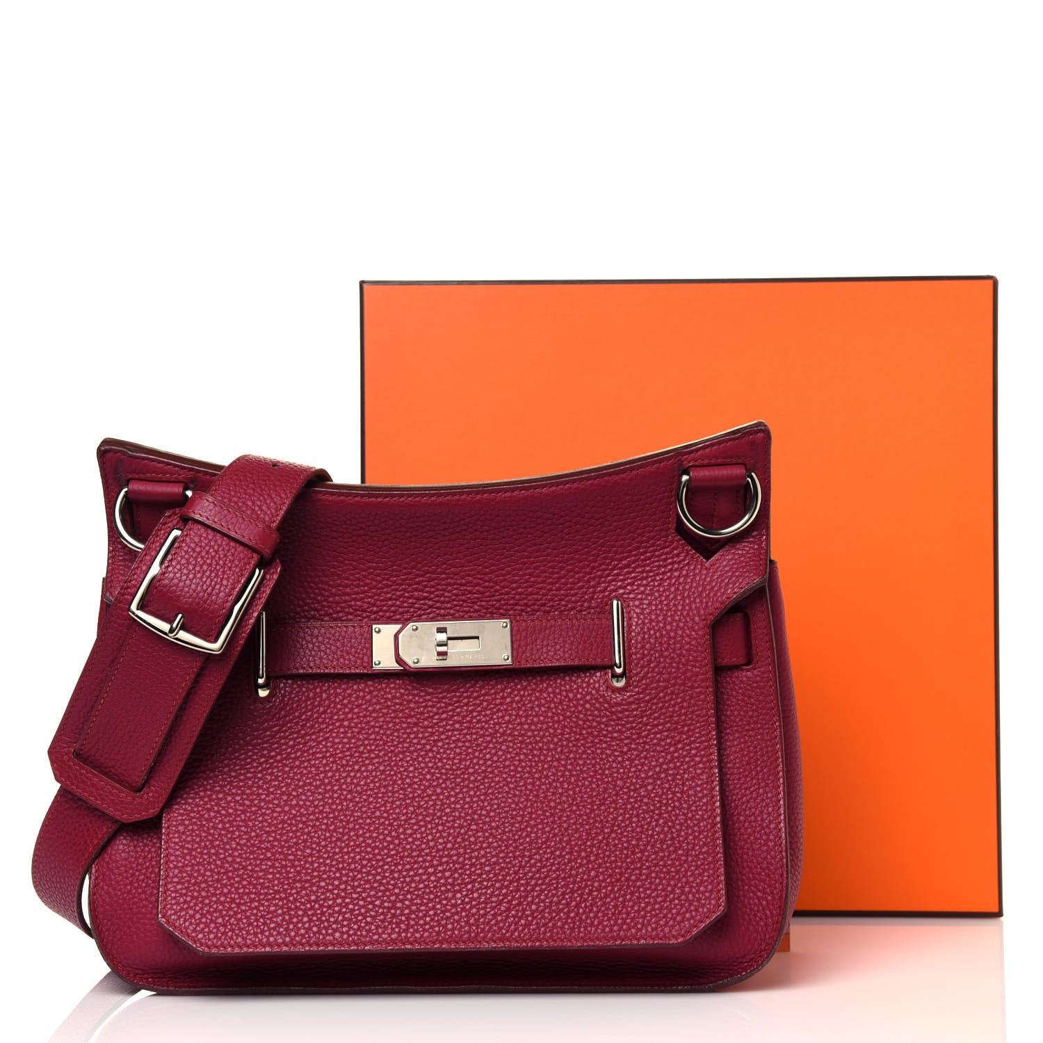 Hermes Taurillon Clemence Jypsiere 31 Rubis 17 of 17